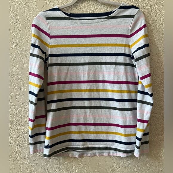Joules Harbour Multi Stripe Jersey Top X-Harbour Sz 6 100% Cotton - Picture 1 of 6